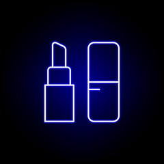 lipstick line neon icon. Elements of Beauty and Cosmetics illustration icon. Signs and symbols can be used for web, logo, mobile app, UI, UX