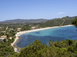 Fototapeta na wymiar View of beautiful bay, Sardinia, Italy