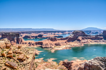 Exotic Lake Powell between Arizona and Utah