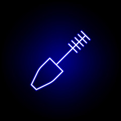 mascara line neon icon. Elements of Beauty and Cosmetics illustration icon. Signs and symbols can be used for web, logo, mobile app, UI, UX