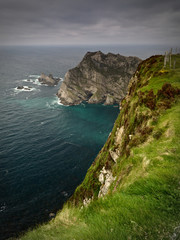 Sea cliffs near the village of Glencolumbkille, County Donegal, Ireland