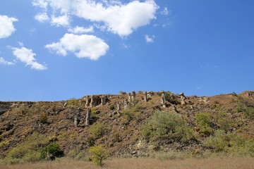 Stone forest in the area "Heavenly doors" in the vicinity of Povelyanovo (Bulgaria)
