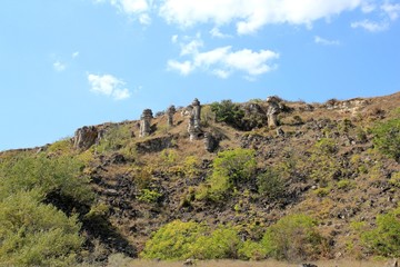 Stone forest in the area "Heavenly doors" in the vicinity of Povelyanovo (Bulgaria)