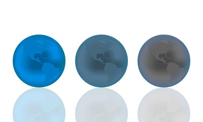 Background with illustration of planet earth