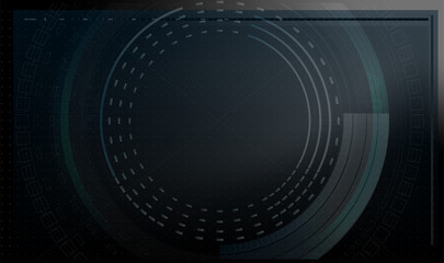 Abstract circle technology concept. Circuit board, high computer color background. Vector illustration, vector background abstract technology communication concept