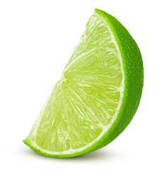 lime isolated on white background, clipping path, full depth of field