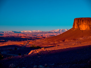 Naklejka premium sunset in moroccan grand canyon