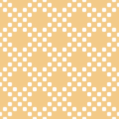 Vector polka dot seamless pattern. Abstract yellow and white geometric texture