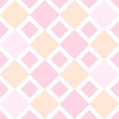 seamless geometric pattern pink color vector, diamonds background vector drawing