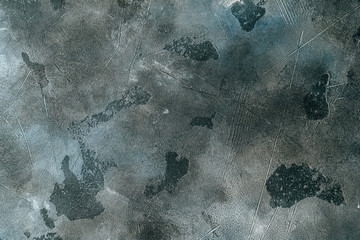 Abstract Rough Black And White Aged Grunge Cement Wall Surface Texture Background For Design