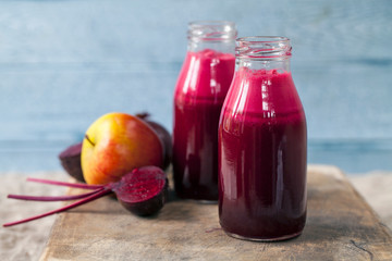 Beetroot and apple juice