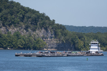 Barge on the Tennessee River - 287261048