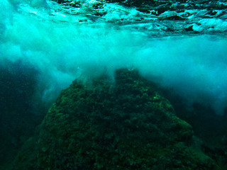 seascape, travel escape in nature , Beautiful underwater landscape scenery 
