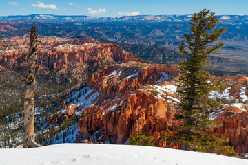 Snow on the Hoodoos of Bryce Canyon