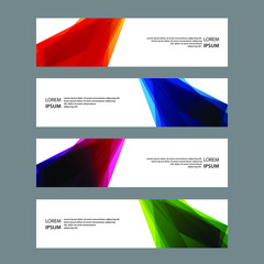 Fototapeta premium Vector Abstract banner web template