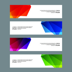 Fototapeta premium Vector Abstract banner web template