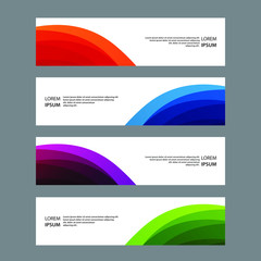 Fototapeta premium Vector Abstract banner web template