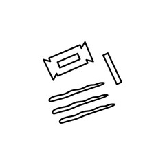 Cocaine, addiction icon. Element of addictions icon