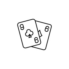 Poker, casino icon. Element of casino icon