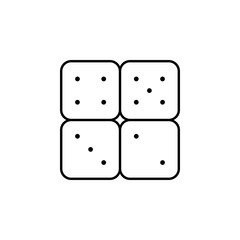 Dice, casino icon. Element of casino icon