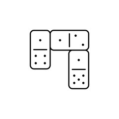 Domino, casino icon. Element of casino icon