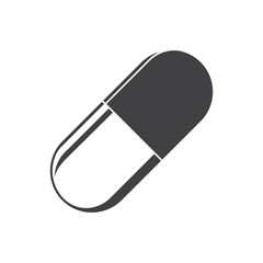 capsule vector icon illustration