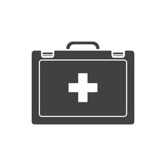 Obraz premium first aid kit vector icon illustration