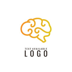 brain logo, mind design template