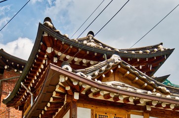 한국 서울시 북촌 한옥마을 