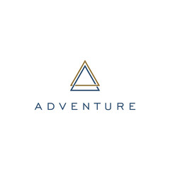 abstract mountain logo design, adventure logo icon