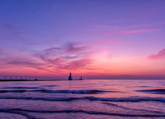 Sunset on Lake Michigan