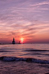 Sunset on Lake Michigan
