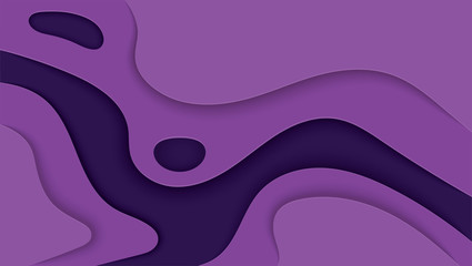 Vector and illustration ,3D paper cut layers in gradient texture on background.