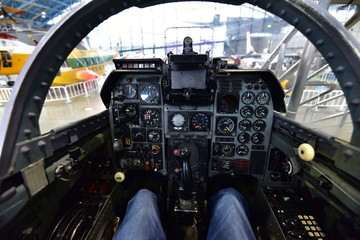 cockpit of an airplane