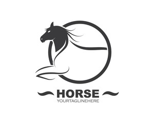 Horse Logo Template Vector illustration