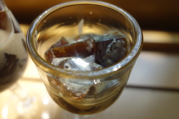 ワイングラスに入ったコーヒーゼリー
