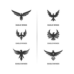 Set of Eagle Logo Design Vector. Eagle Logo Design Concepts Template