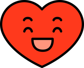 Heart emoticon icon