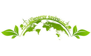 Ecology concept and Environmental ,Banner design elements for sustainable energy development, Vector illustration