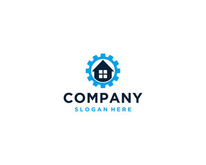 House gear repair logo design template