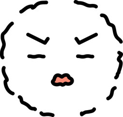 Movement of emotion face icon