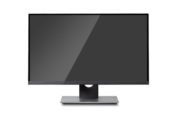 computer monitor, screen isolated on white background.