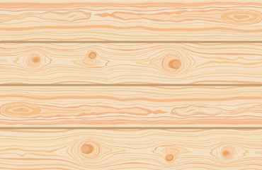 Wooden striped textured background. Brown wooden wall, plank, table or floor surface. Cutting chopping board. Boardwalk surface with place for your text. Vector Illustration.