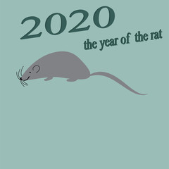 year of the rat greeting card