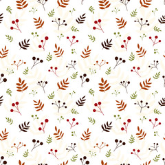Autumn organic background. Seamless pattern.Vector. 秋の有機的なパターン