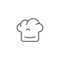 Icon of vector chef hat. Outline cooking concept illustration