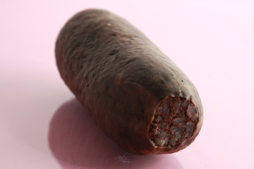 the morcilla is a sausage based on coagulated and cooked blood