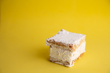 delicious pastel meringue white strudel