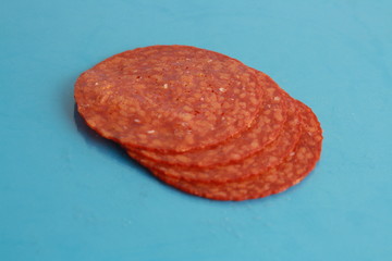 slices of chorizo from Pamplona