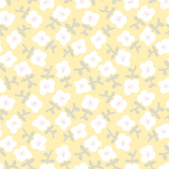 Floral background. Seamless pattern.Vector. 花のパターン
